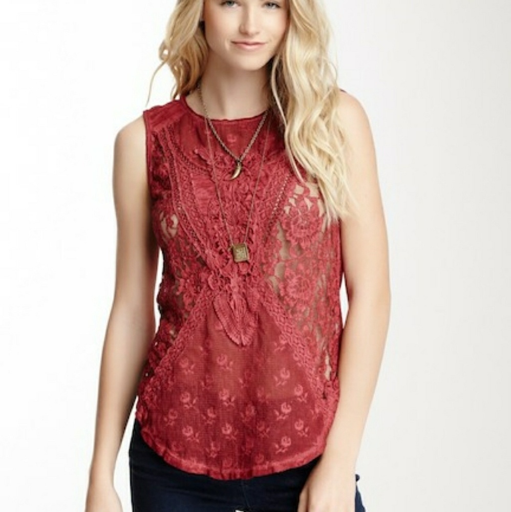 Free People Not So Sweet Victorian Tank